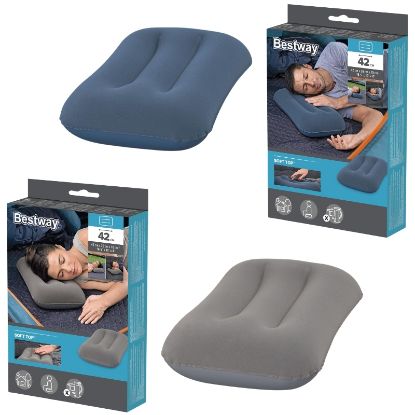 Immagine di GONFIABILI CUSCINO 42x26x10cm 1pz GRIGIO BLU ASSORTITI