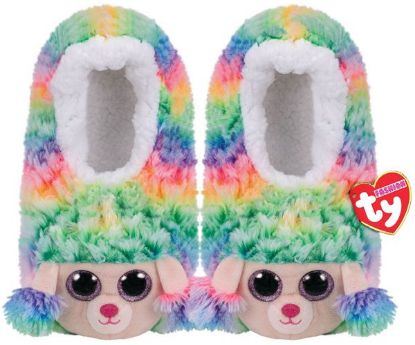 Immagine di PELUCHES BEANIE 1pz PANTOFOLE RAINBOW MEDIUM mis.29-31