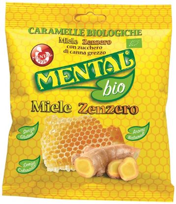 Immagine di MENTAL CARAMELLE BUSTA 90gr MIELE ZENZERO