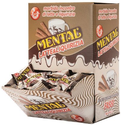 Immagine di MENTAL CARAMELLE LATTE & LIQUIRIZIA 650gr BOCCA DI LUPO