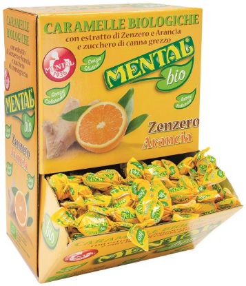 Immagine di MENTAL CARAMELLE BIO ZENZERO E ARANCIA 750gr BOCCA DI LUPO