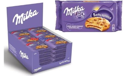 Immagine di BISCOTTI MILKA COOKIE 52gr 24pz - BISCOTTO RIPIENO CIOCCOLATO SENSATIONS