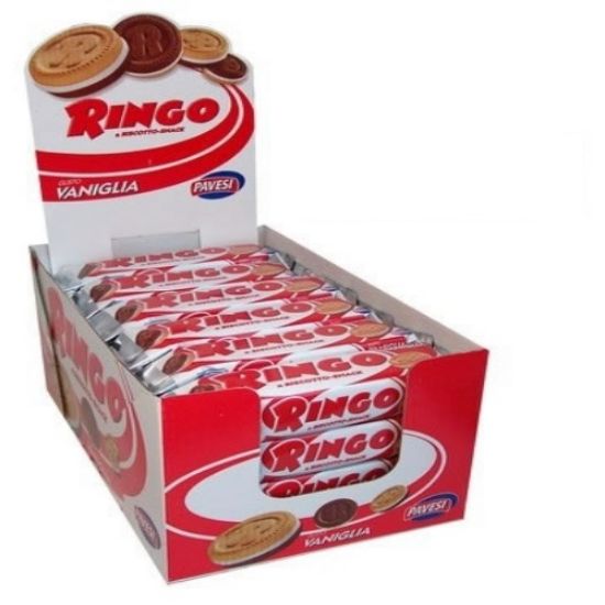 Immagine di BISCOTTI RINGO PAVESI VANIGLIA 55g 24pz