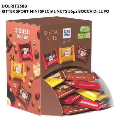 Immagine di RITTER SPORT MINI 56pz SPECIAL - BOCCA DI LUPO - PR2025