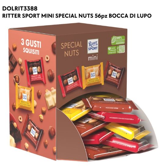Immagine di RITTER SPORT MINI 56pz SPECIAL - BOCCA DI LUPO - PR2025