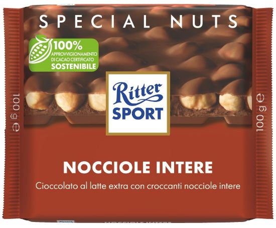 Immagine di RITTER TAVOLETTE 10pz 100gr NOCCIOLE INTERE LATTE - EX***