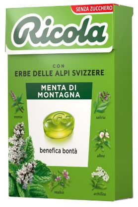 Immagine di RICOLA ASTUCCIO MENTA DI MONTAGNA SENZA ZUCCHERO 50g 20pz