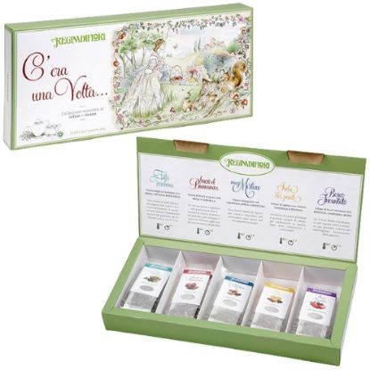 Picture of REGINADIFIORI TISANE SCATOLA 30pz 3gr. ASSORTITI + SCATOLA REGALO
