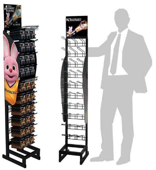 Picture of ESPOSITORE BATTERIE DA TERRA XL 3X10 GANCI DURACELL 1pz VUOTO 40x40 h 165