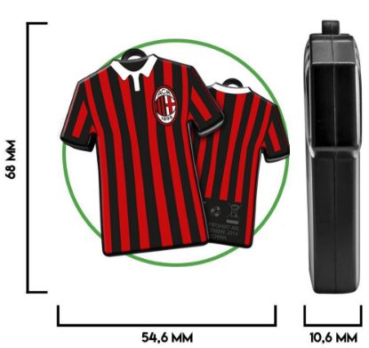 Immagine di BATTERIE ESTERNA POWERBANK MILAN SHIRT 1pz 800mAh - cellulari