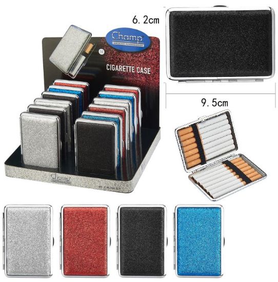 Immagine di PORTASIGARETTE CHAMP EXPO 12pz GLITTER METAL (14 sigarette)