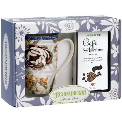 Picture of REGINADIFIORI SCATOLA REGALO MUG + CAFFE' AMERICANO