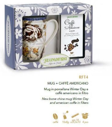 Immagine di REGINADIFIORI SCATOLA REGALO MUG + CAFFE' AMERICANO