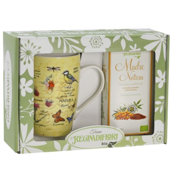 Immagine di REGINADIFIORI SCATOLA REGALO MUG + TISANA BIO MADRE NATURA