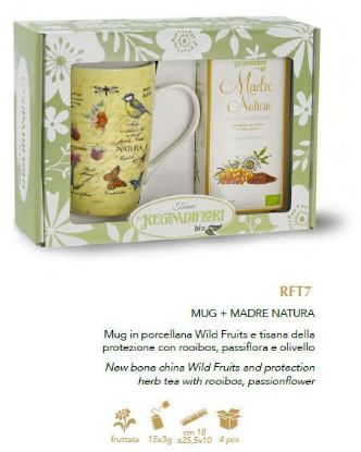 Immagine di REGINADIFIORI SCATOLA REGALO MUG + TISANA BIO MADRE NATURA