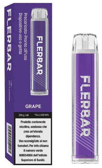 Immagine di FLERBAR 1pz 20mg/ml GRAPE - PLN009528