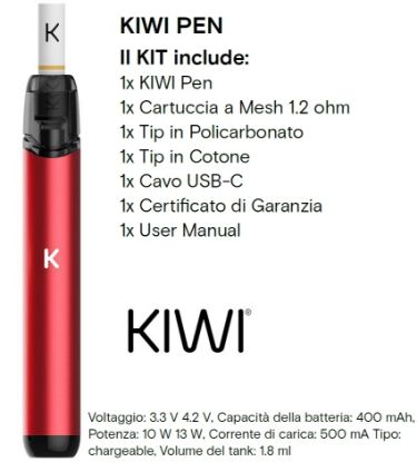 Immagine di KIWI PEN KIT ROOIBOS TEA - KIWI VAPOR (pvp.29,90)