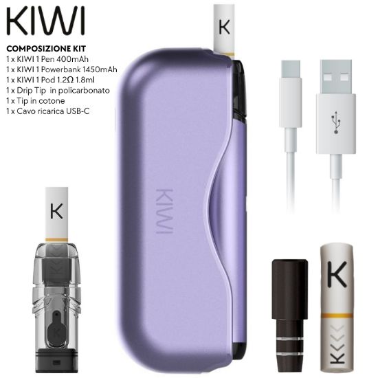 Immagine di KIWI STARTER KIT SPACE VIOLET - KIWI VAPOR (pvp.49,90)