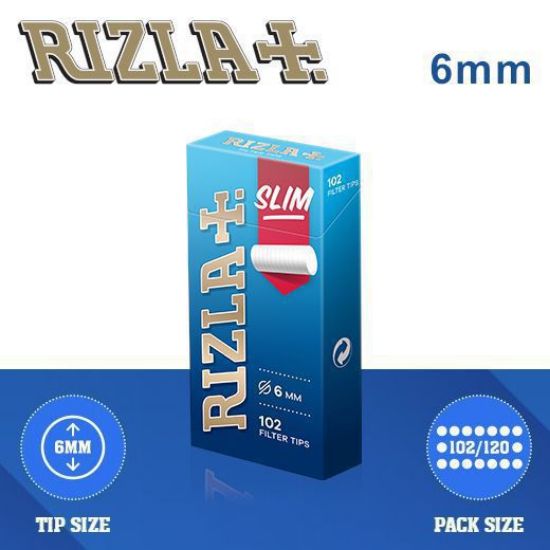 Immagine di FILTRI RIZLA SLIM 6mm 20x102pz ASTUCCIO POPPATIPS - PROV-C00003006 (Acc.7,34)