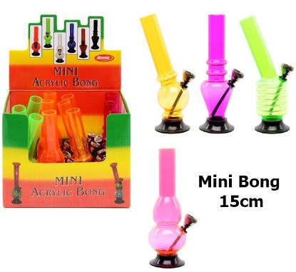 Picture of NARGHILe' BONG IN PVC 15cm - 1pz COLORI ASSORTITI