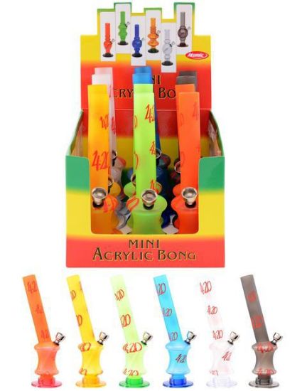 Picture of NARGHILe' BONG IN PVC 20cm - 1pz COLORI ASSORTITI