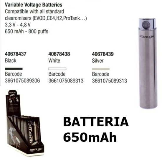 Immagine di SILVER CIG BATTERIA 3.2V-4.8V CROMO 1pz