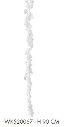 Immagine di GHIRLANDA L90cm BIANCA GLITTER - NATALE