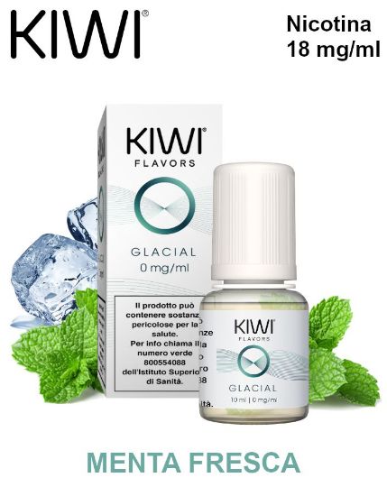 Immagine di KIWI E-LIQUID GLACIAL 10ml 18mg/ml - PLN008603