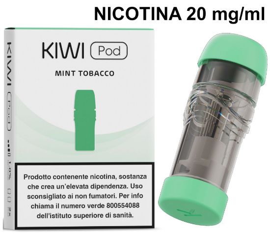 Immagine di KIWI 2/1 E-LIQUID POD 2pz MINT TOBACCO 1,8ml 20mg/ml - PLN011124