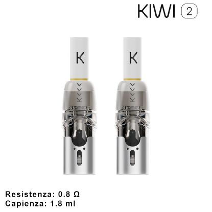Immagine di KIWI 2 MESH POD 2pz PER KIWI 2 CLEAR WHITE - KIWI VAPOR (pvp.9,90)