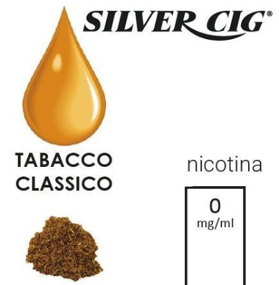 Immagine di A SILVER CIG E-LIQUID TABACCO CLASSICO 10ml 0mg/ml - PL0009650