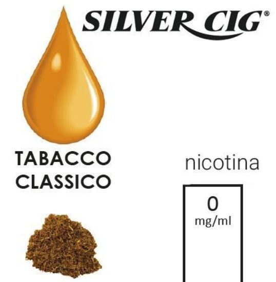 Immagine di A SILVER CIG E-LIQUID TABACCO CLASSICO 10ml 0mg/ml - PL0009650 SCAD. 30.09.24