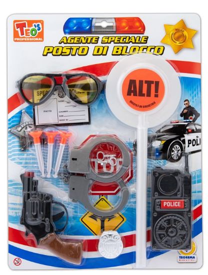 Picture of GIOCHI TEO'S - POLICE SET PALETTA PISTOLA E ACC ESSORI