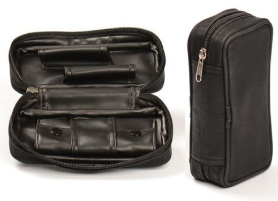 Picture of PIPA PORTA PIPA 1pz SIMILPELLE NERO - ATOMIC
