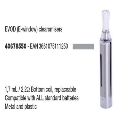 Immagine di SILVER MATCH ATOMIZZATORE TANK SILVER 1pz MODELLO EVOD