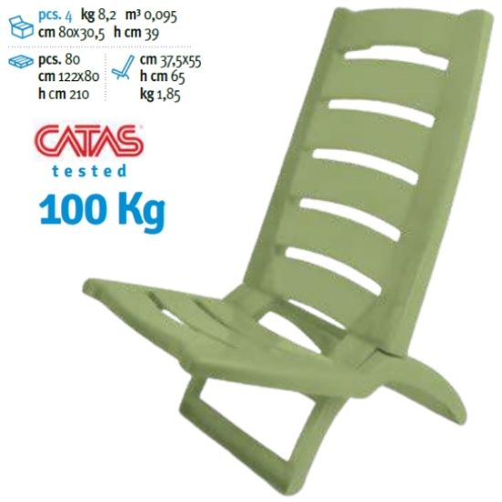 Immagine di SPIAGGINA SEDIA SPIAGGIA PCV 1pz TREKKING Dim.37,5x55x65cm