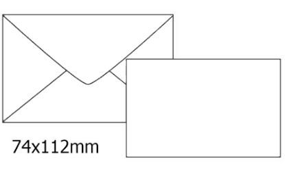 Immagine di BIGLIETTI BRISTOL DA VISITA 74x112mm 10 BUSTA + 10 FOGLI 1pz