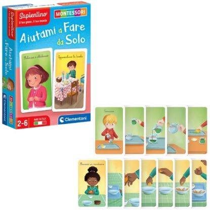 Picture of GIOCHI MONTESSORI CARTE AIUTAMI A FARE DA SOLO 1pz CLEMENTONI