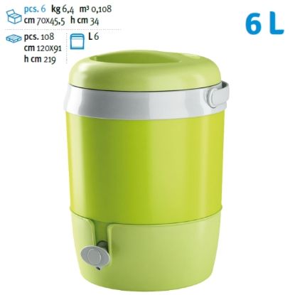 Immagine di FRIGORIFERO BOTTIGLIA 6lt 1pz CALDO FREDDO TERMICA - VERDE