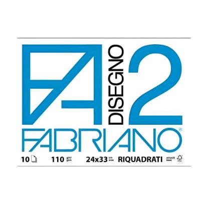 Immagine di ALBUM DISEGNO FABRIANO FA2 10 FOGLI 24x34cm 10pz RIQUADRATO - FOGLI A STRAPPO