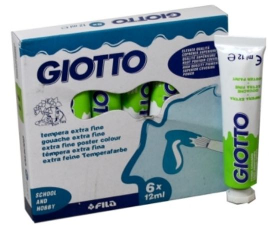 Immagine di TEMPERA GIOTTO  12ml -11- VERDE CINAB FILA  1x 6pz - T411