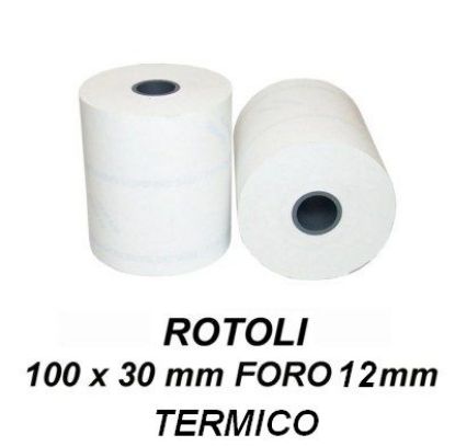 Immagine di ROTOLI TERMICI 100x48mm - 12mm FORO  1pz