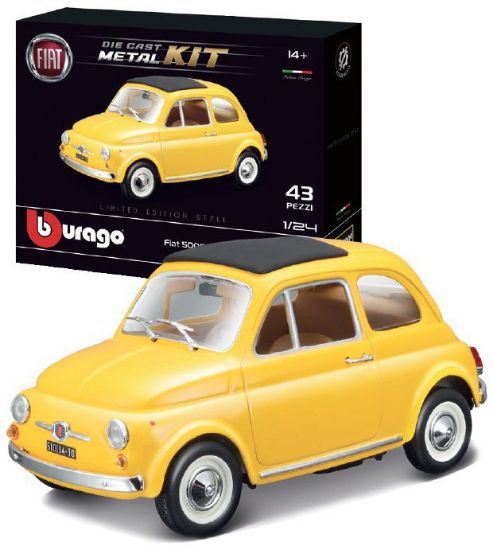 Immagine di GIOCHI AUTO 1:24 FIAT 500 (1965) MODEL KIT 1pz BBURAGO