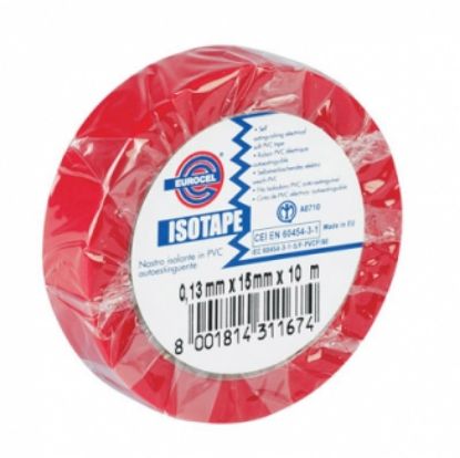 Picture of SCOTCH ISOLANTE 15mm X 10mt ISOLANTE ROSSO SARAVIL 10pz