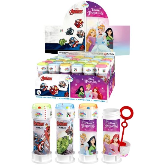 Picture of GIOCHI BOLLE SAPONE CON GIOCO 36pz AVENGERS PRINCESS