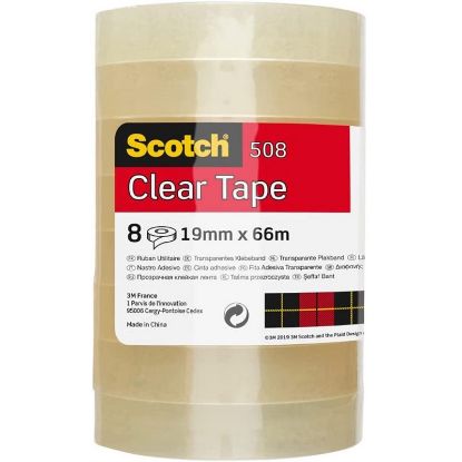 Immagine di SCOTCH TRASPARENTE 19mm X 66mt 8pz 3M (508)