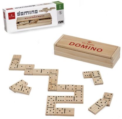 Immagine di GIOCHI SCATOLA DOMINO LEGNO 1pz DAL NEGRO