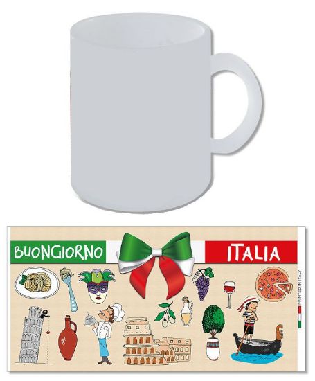 Immagine di TAZZA MUG W L'ITALIA 1pz CERAMICA - H9,5 cm - BUONGIORNO ITALIA