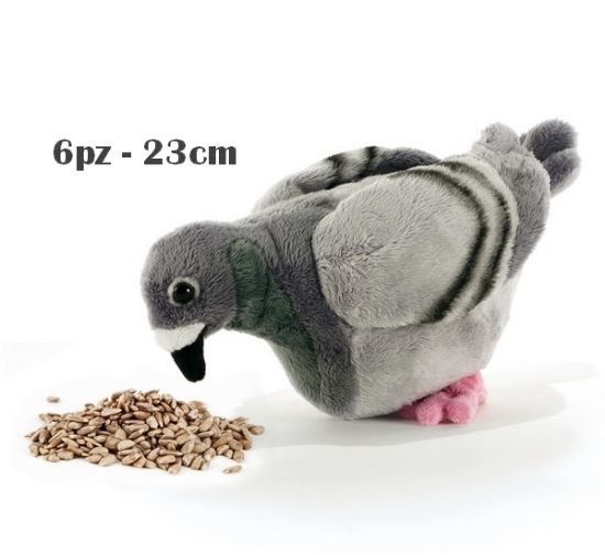 Immagine di PELUCHES PLUSH&CO 1pz CLAUDE LE PIGEON  PICCIONE L.23cm