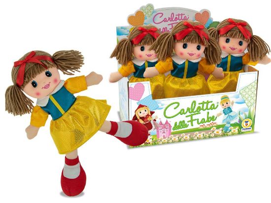 ItabWeb GIOCHI CARLOTTA BAMBOLA IN PEZZA BIANCANEVE 30cm